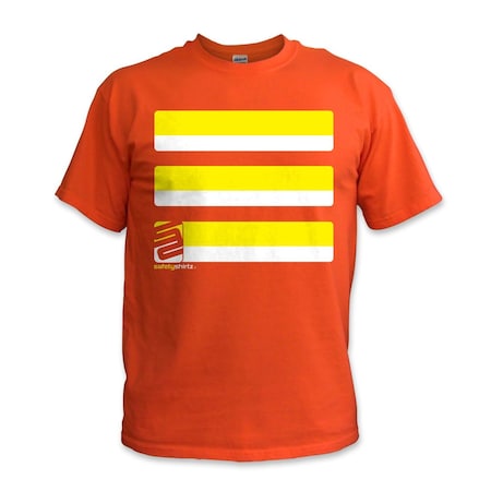 Safetyshirtz Basic High Visibility Tee, Orange, XL 01010101XL